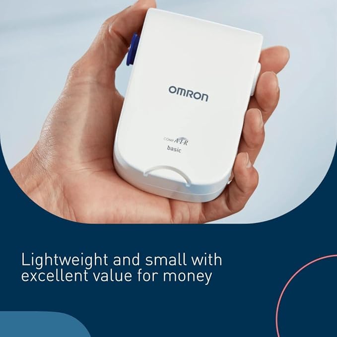 OMRON C803 Compressor Nebuliser, for Adults & Kids Silent Small Compact