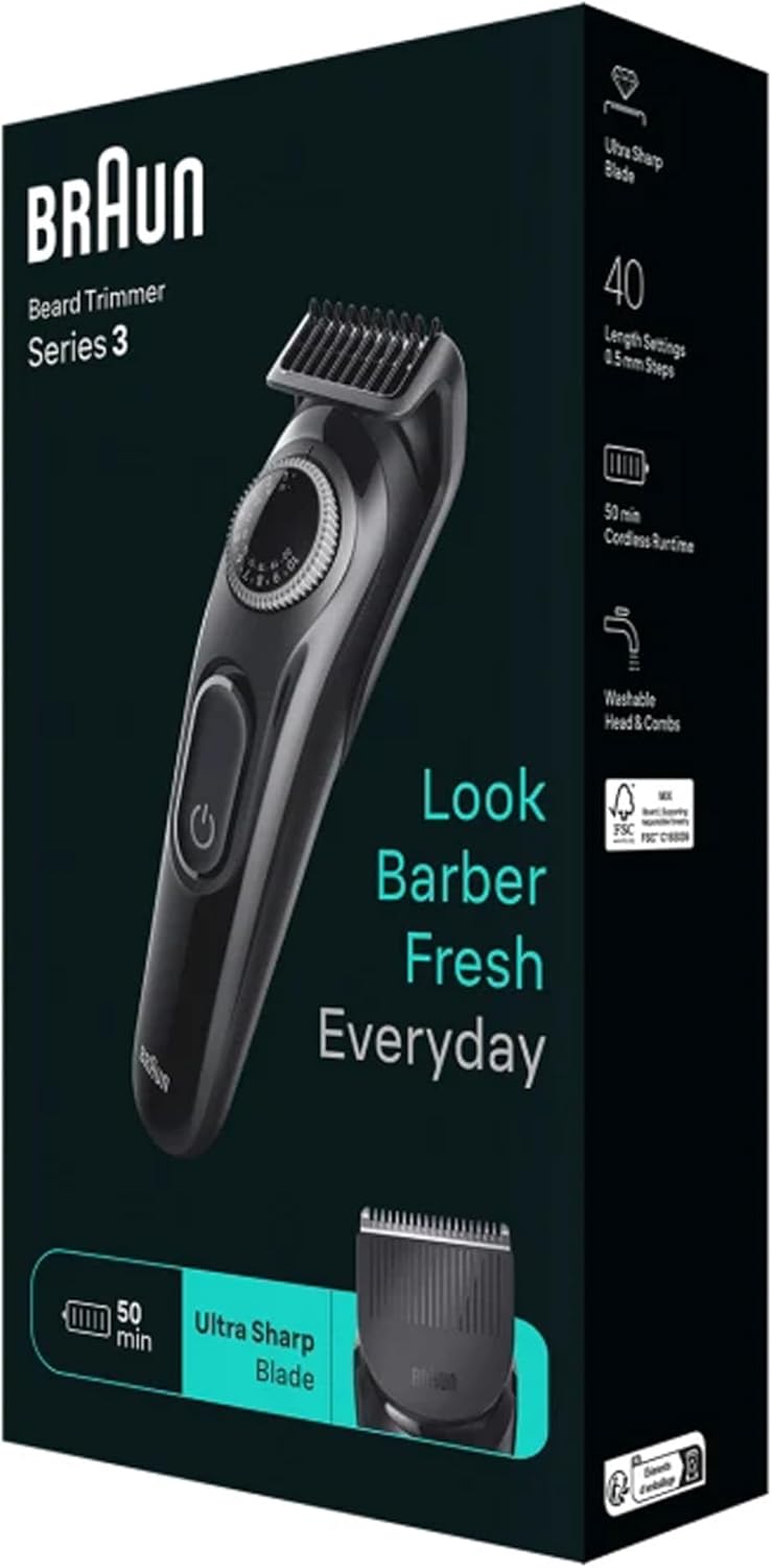 BRAUN BEARD BT 3410 TRIMMER 3