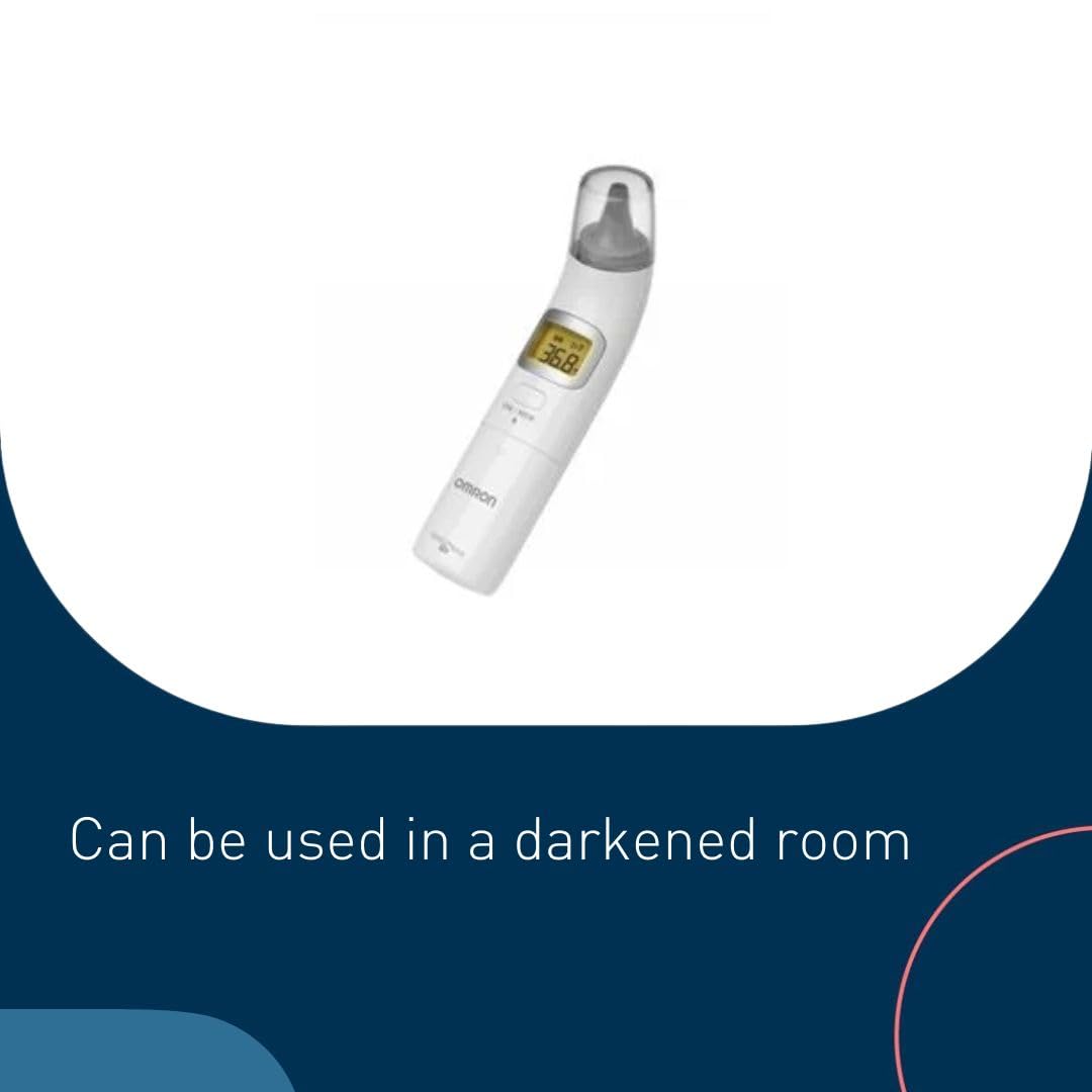 OMRON Gentle Temp 521 Digital Ear Thermometer, 3-in-1 measurement, Fast Accurate Results 1 Second Celsius Fahrenheit, No-Touch Infrared Thermo-meters for Baby Kids Adults, 25 Reading Memory Backlight