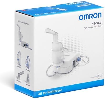 OMRON C803 Compressor Nebuliser, for Adults & Kids Silent Small Compact