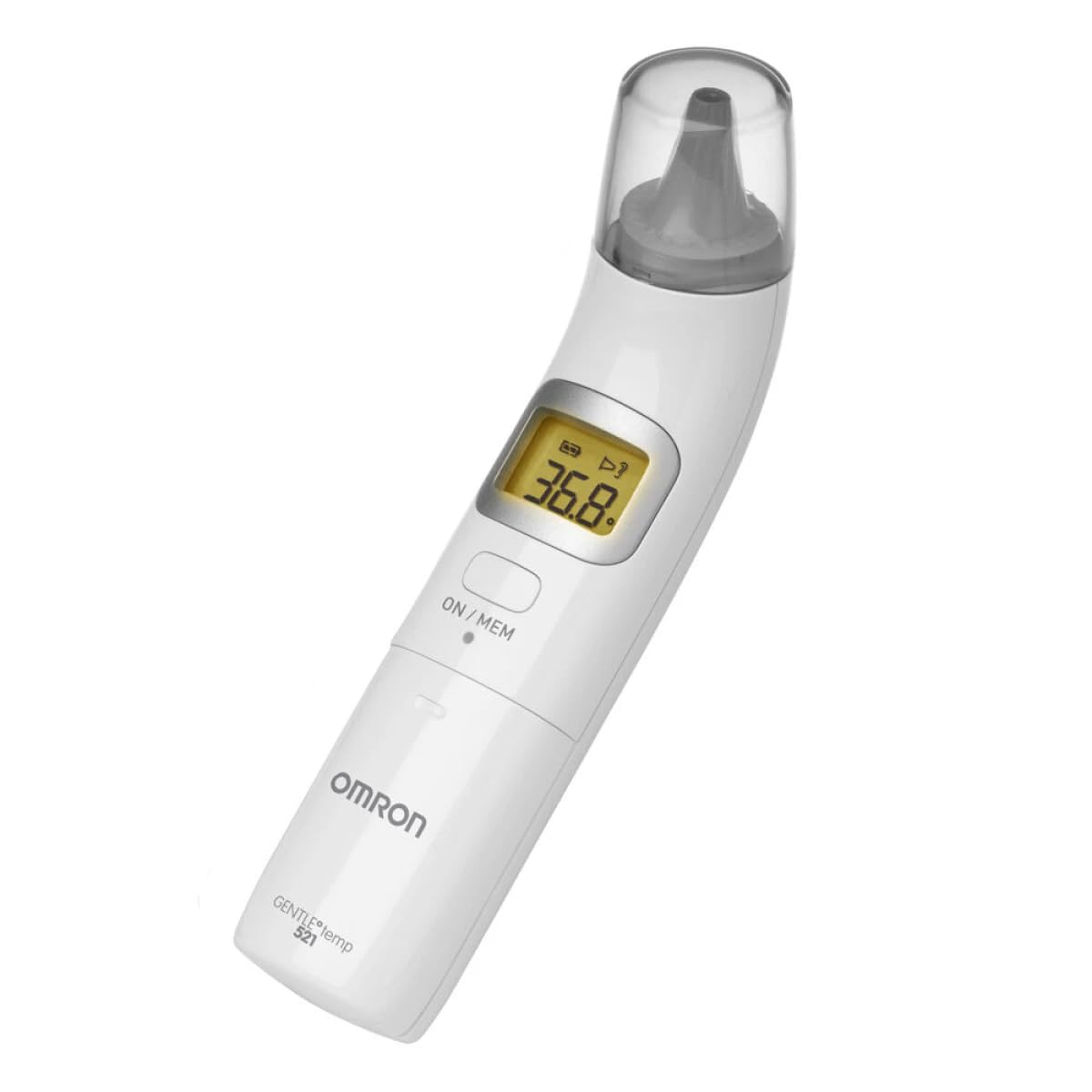 OMRON Gentle Temp 521 Digital Ear Thermometer, 3-in-1 measurement, Fast Accurate Results 1 Second Celsius Fahrenheit, No-Touch Infrared Thermo-meters for Baby Kids Adults, 25 Reading Memory Backlight