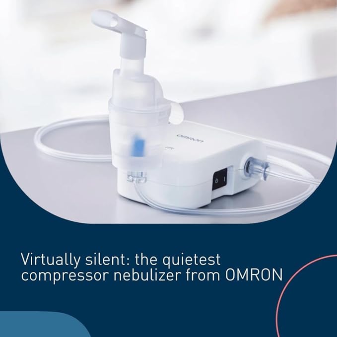 OMRON C803 Compressor Nebuliser, for Adults & Kids Silent Small Compact