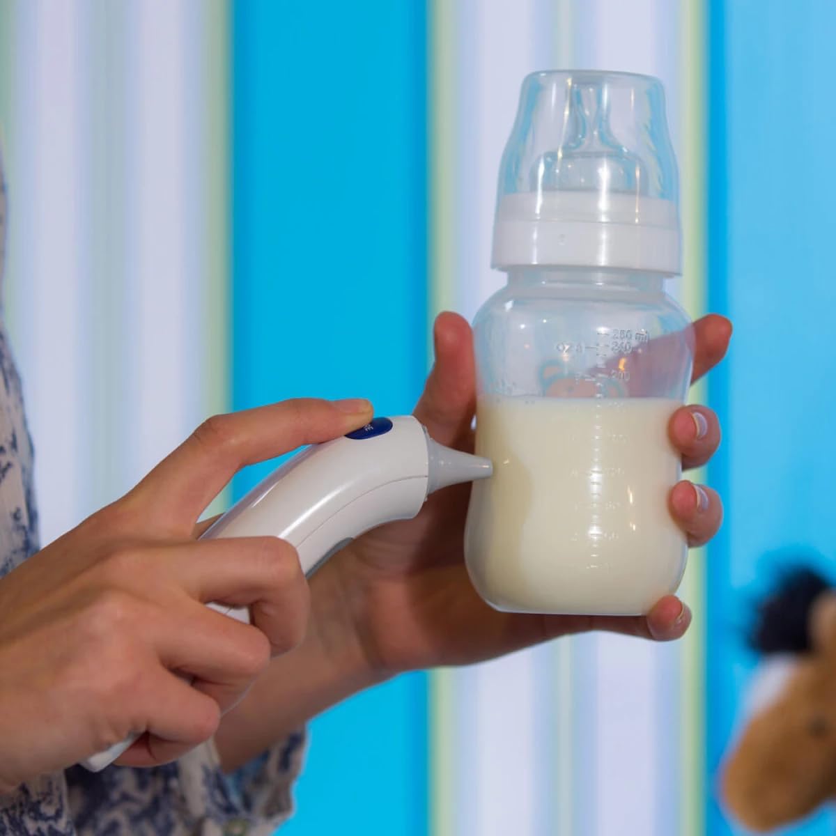 OMRON Gentle Temp 521 Digital Ear Thermometer, 3-in-1 measurement, Fast Accurate Results 1 Second Celsius Fahrenheit, No-Touch Infrared Thermo-meters for Baby Kids Adults, 25 Reading Memory Backlight