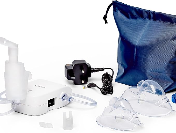 OMRON C803 Compressor Nebuliser, for Adults & Kids Silent Small Compact