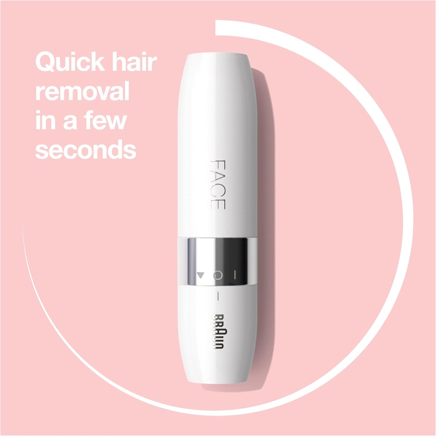 Braun Face Mini Hair Remover FS1000, Electric Facial Hair Removal for Women