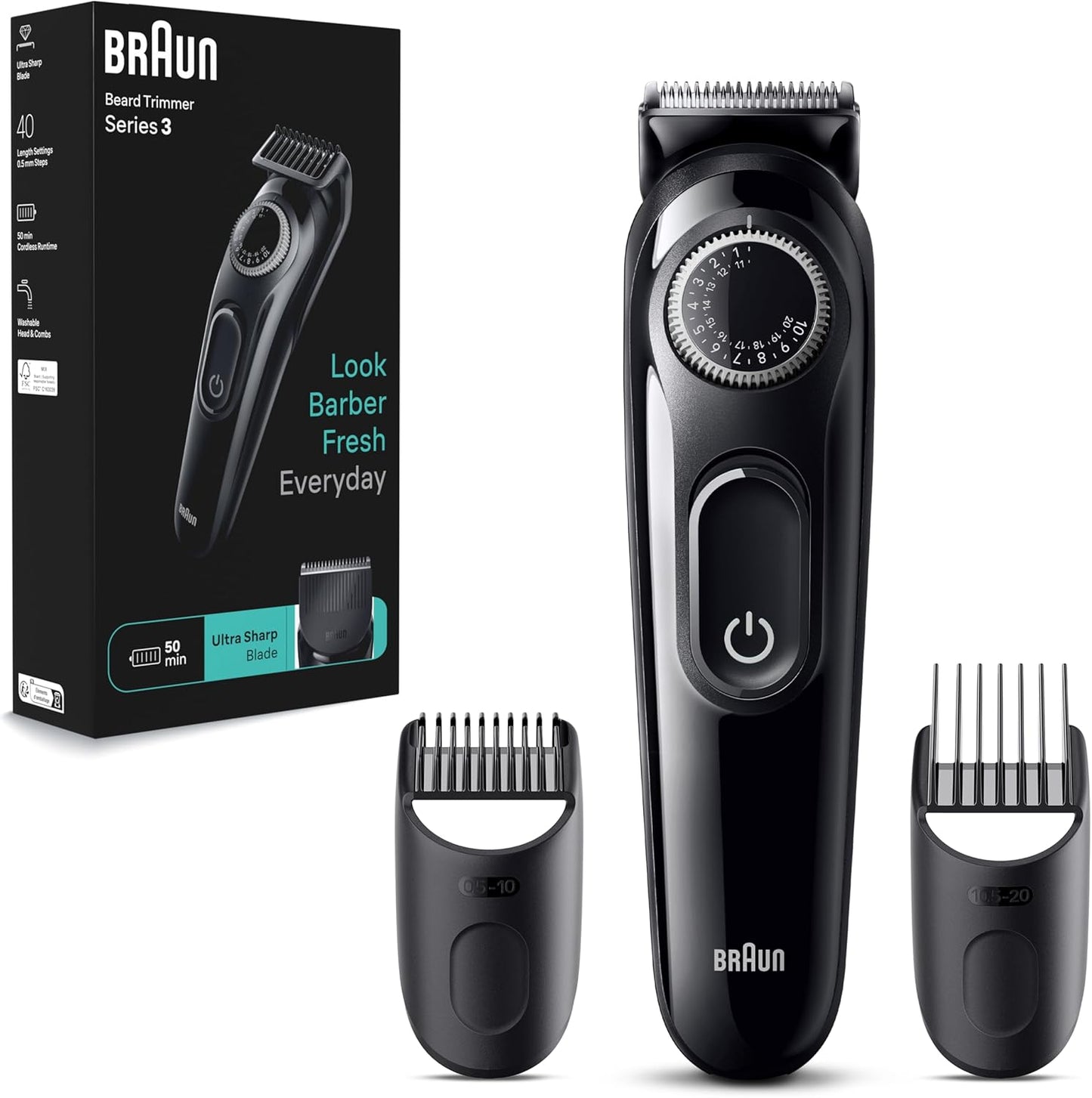 BRAUN BEARD BT 3410 TRIMMER 3